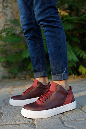 TB004 CBT Hıde Erkek Ayakkabı BORDO