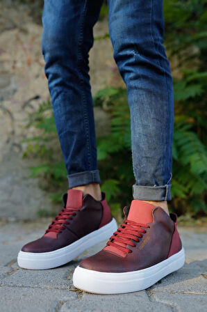 TB004 CBT Hıde Erkek Ayakkabı BORDO