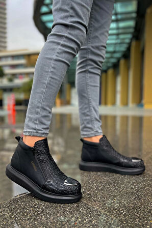 TB133 TST Coccodrillo Erkek Bot SIYAH