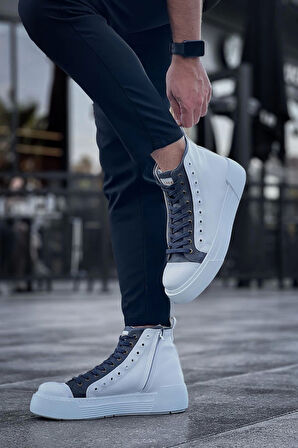 TB167 GBT Blazer Erkek Bot BEYAZ/ANTRASIT
