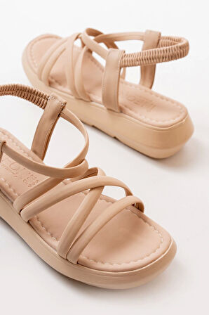 841-841 Nut Lastikli Günlük Kadın Sandalet