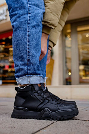 TB057 GSST Ghost Line Erkek Bot SIYAH/SIYAH