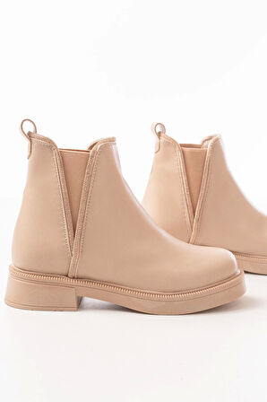 Nut Taş Aksesuarlı Lastikli Günlük Kadın Bot