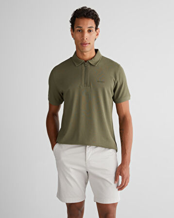 GANT Erkek Yeşil Regular Fit Logolu Polo