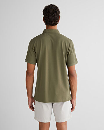 GANT Erkek Yeşil Regular Fit Logolu Polo