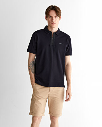 GANT Erkek Siyah Regular Fit Logolu Polo