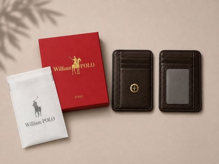WİLLİAMPOLO Minimal Hakiki Deri Unisex Kartlık