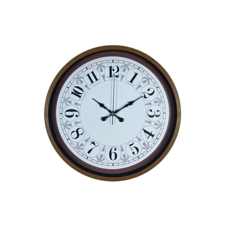 Kahverengi Motifli 36 Cm Duvar Saati iegxx