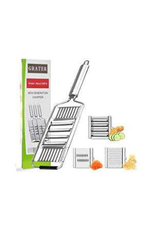 Metal saplı pratik çoklu rende