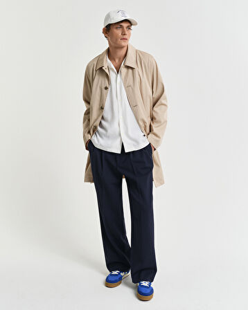 GANT Erkek Krem Relaxed Fit Klasik Yaka Logolu Gömlek