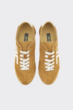 Hakiki Deri Bağcıklı Kadın Sneaker