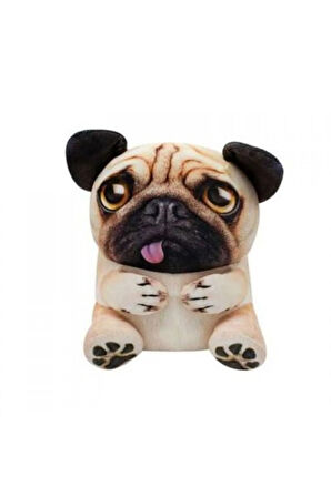 Lisanslı Wild Alive 5 Inch Peluş Pug - Katie