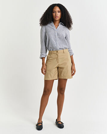 GANT Kadın Bej Relaxed Fit Şort