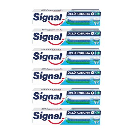 Signal Üçlü Koruma 50 ml Diş Macunu x 6 Adet