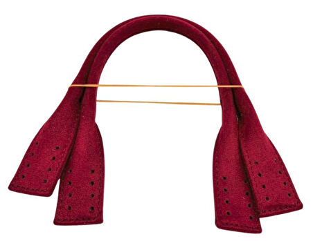 Angel Çanta Aksesuar Pelikan Model Kısa Çanta Sapı Nubuk Bordo Renk