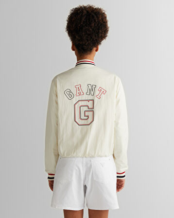 GANT Kadın Krem Hakim Yaka Logolu Ceket