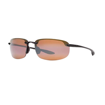 Maui Jim MJ 0407S 002 02 64 Polarize Erkek Oval Siyah Kemik Güneş Gözlüğü