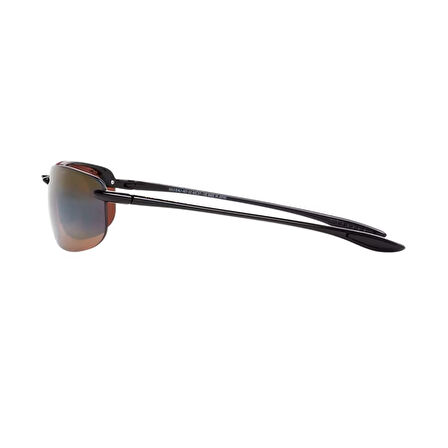 Maui Jim MJ 0407S 002 02 64 Polarize Erkek Oval Siyah Kemik Güneş Gözlüğü