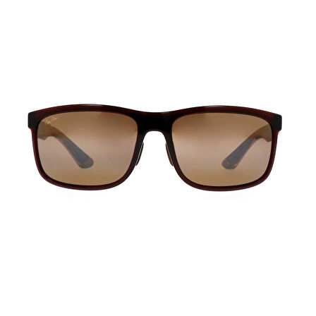 Maui Jim MJ 0449S 004 01 58 Polarize Unisex Dikdörtgen Kahverengi Kemik Güneş Gözlüğü