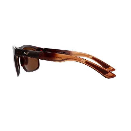 Maui Jim MJ 0449S 004 01 58 Polarize Unisex Dikdörtgen Kahverengi Kemik Güneş Gözlüğü