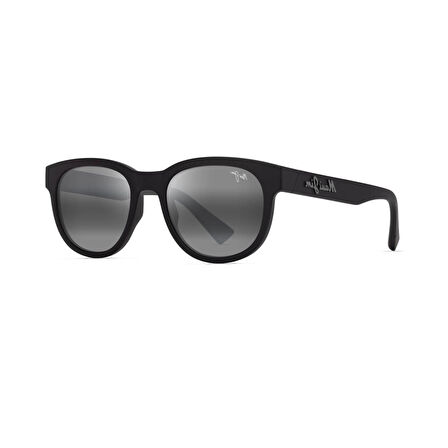 Maui Jim MJ 0668S 001 52 Aynalı Unisex Oval Siyah Kemik Güneş Gözlüğü