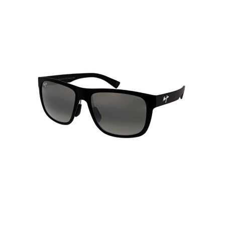 Maui Jim MJ 0670S 001 02 57 Polarize Erkek Kare Siyah Kemik Güneş Gözlüğü