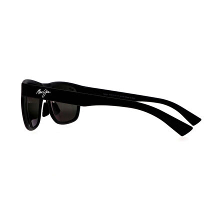 Maui Jim MJ 0670S 001 02 57 Polarize Erkek Kare Siyah Kemik Güneş Gözlüğü