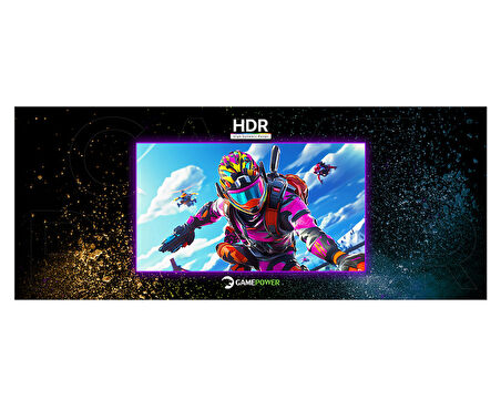 GamePower 27" Vivid V60 Curved RGB 0.5ms 240Hz VA FHD 1500R HDR Adaptive Sync Beyaz Gaming Monitör