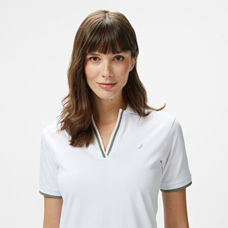 Nautica Kadın Beyaz Regular Fit Elbise