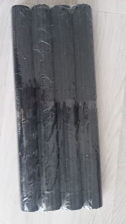 4 Adet Bambu Lüx Dekoratif Katlanır Amerikan Servis 30x42 Cm SİYAH