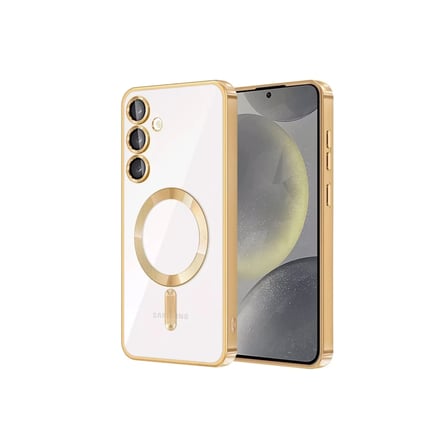 Samsung Galaxy S24 Kılıf Kross Magneticsafe Kapak - Gold
