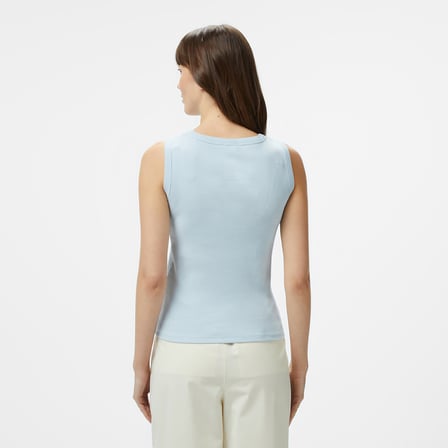 Nautica Kadın Mavi Slim Fit Kolsuz T-Shirt