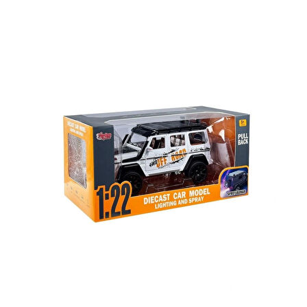 Nessiworld HCL-801P Çek Bırak 1:22 Sesli ve Işıklı Buhar Çıkartan Metal Jeep -Vardem