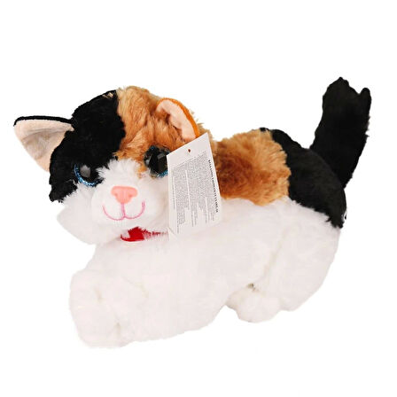 Nessiworld KZL-1609032 Peluş Miyavlayan Kedi -Kızılkaya Oyuncak