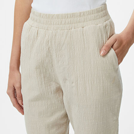 Nautica Kadın Bej Regular Fit Pantolon