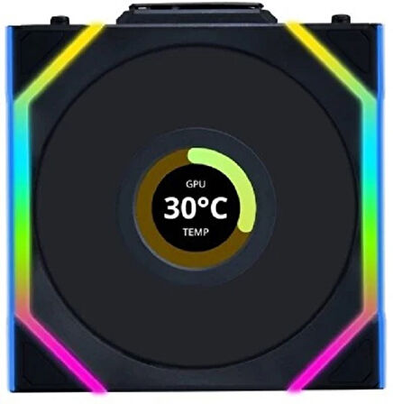 LİAN Lİ UNI FAN SL WIRELESS LCD SİYAH 120 MM FAN