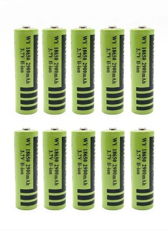 Allmi ICR18650 3.7V 2900MAH Li-Ion Fener Radyo Fan Aspiratör Pili 10 Lu