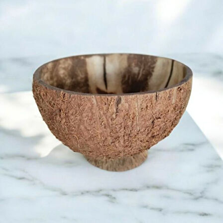 Uretti - Okay 5711 5476 El Yapımı Gerçek Hindistan Cevizi Kase / Doğal Dekoratif Tabak