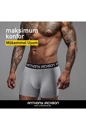 Likralı 6'lı Kutu Premium Erkek Boxer Massımo