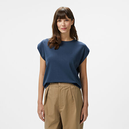 Nautica Kadın Lacivert Regular Fit T-Shirt