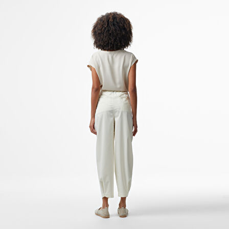 Nautica Kadın Krem Relaxed Fit Pantolon