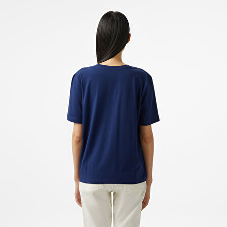 Nautica Kadın Lacivert Regular Fit T-Shirt