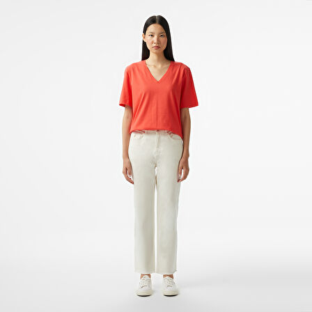 Nautica Kadın Kırmızı Regular Fit T-Shirt