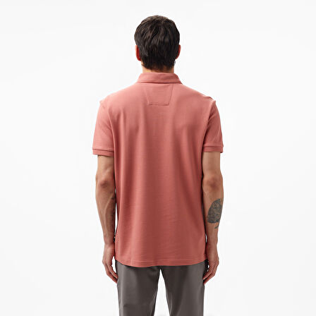Nautica Erkek Kahverengi Slim Fit Polo Yaka T-Shirt