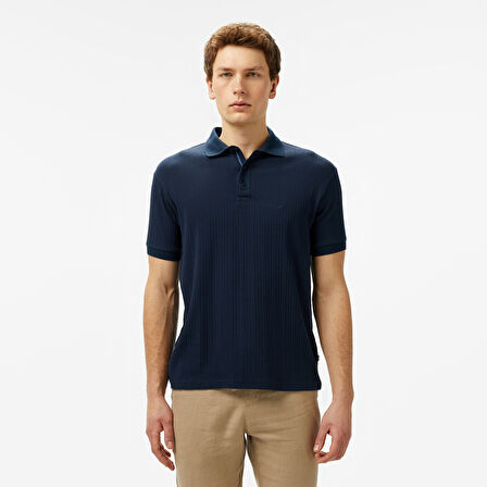 Nautica Erkek Lacivert Regular Fit Polo Yaka T-Shirt