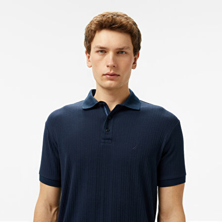 Nautica Erkek Lacivert Regular Fit Polo Yaka T-Shirt