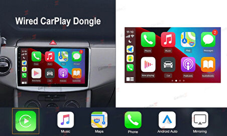 TechTic CarlinKit CarPlay&Android Auto Adaptörü Apple-Android Kablosuz Akıllı Carplay Dönüştürücü