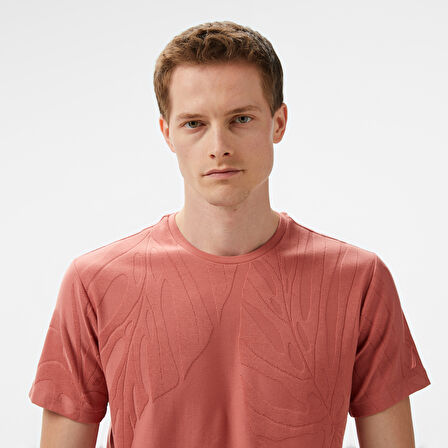 Nautica Erkek Kahverengi Regular Fit Baskılı T-Shirt