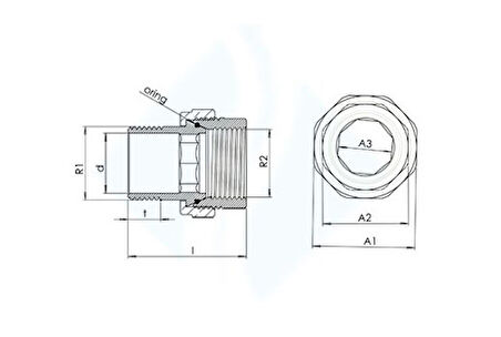 Düz Radyatör Rakoru TS 579 1.1/4''