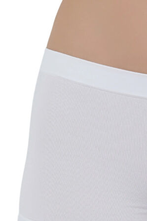 Mikro Fiber Kadın Kısa Boxer 1'Lİ Özel Paket - Siyah, Beyaz, Ten | S/M, L/XL